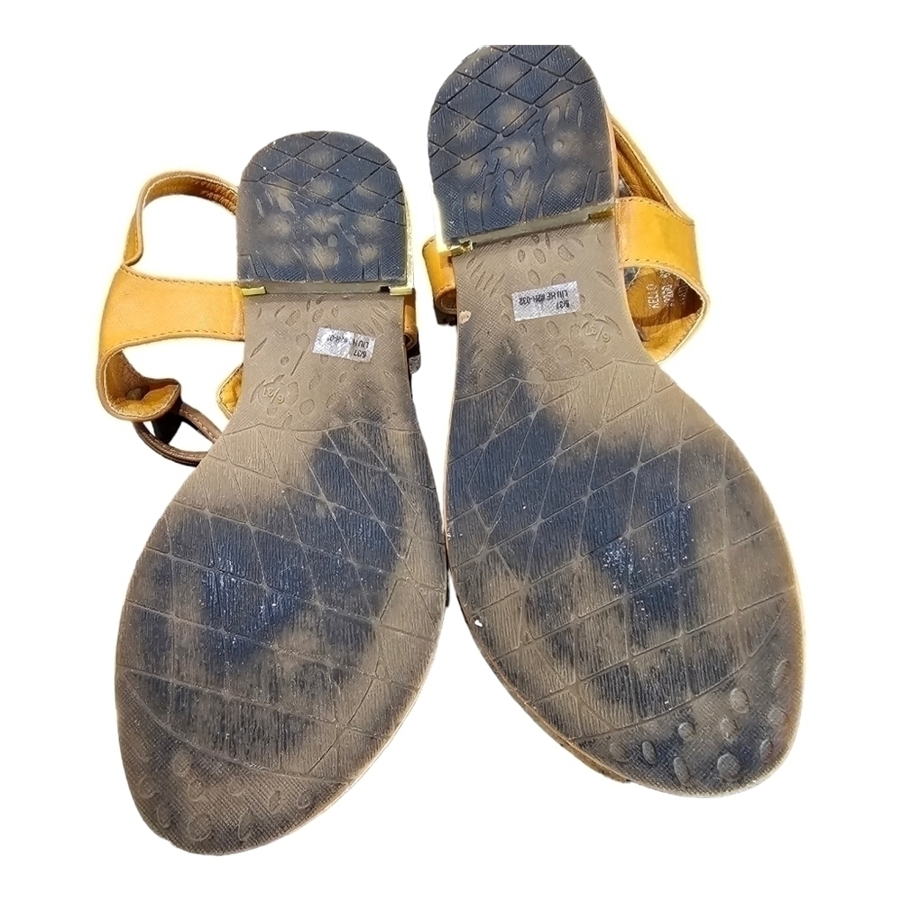 Seven7 Tan Leather Sandals SIze 6 - Picture 6 of 9